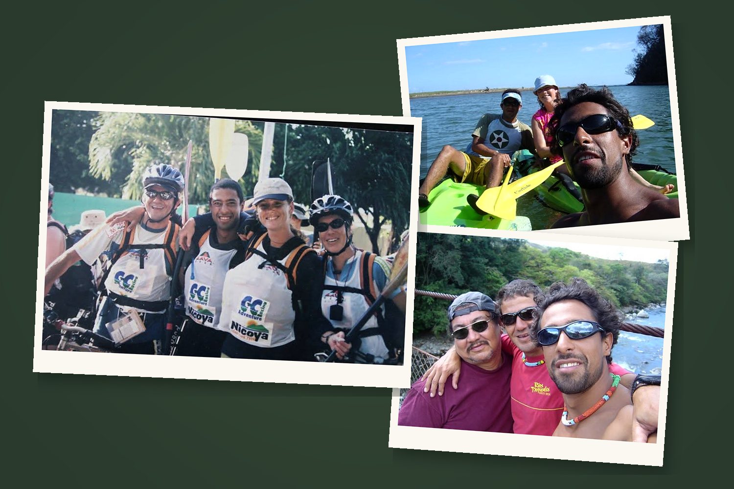 Old photos from the early years - an adventure race team, a kayak trip and a day by the river